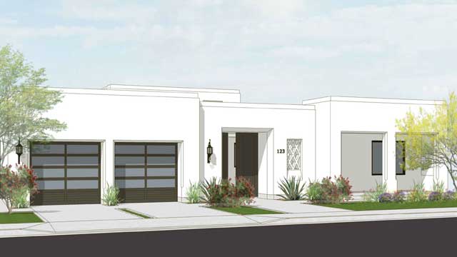 artist rendiering plan 3 spanish modern.